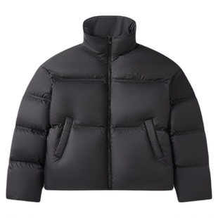 匹克驭雪羽绒服丨户外泡芙冬新款抗静电鸭绒女短款运动外套面包服