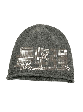 秋冬女满钻字母大头围堆堆帽