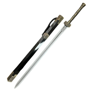 竹剑木剑宝剑八面汉剑带鞘刀剑汉服配饰剑古风仙气女道具儿童玩具