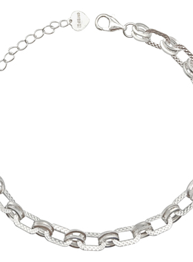 小众999足银情侣ins生日礼物手链