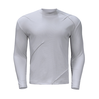 高弹战损立体捏褶抓绒显壮长袖