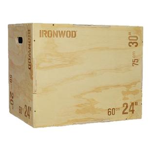 IRONWOD木质跳箱三合一运动健身综合体能训练箱弹跳凳成人爆发力