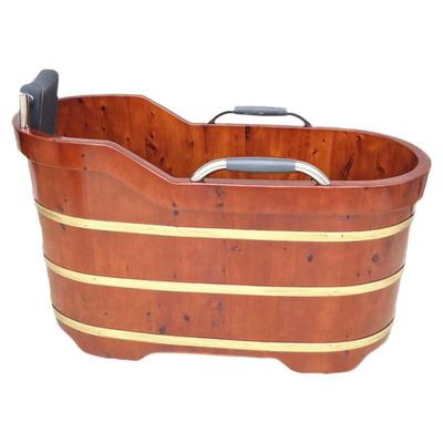 新辰沐业成人木浴桶有盖柏木泡澡