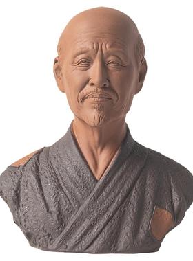晟初陶瓷弘一法师半生像摆件