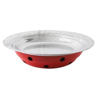 加厚304不锈钢翻边圆形鱼炉特色商用剁椒鱼头专用锅具蜡烛保温炉