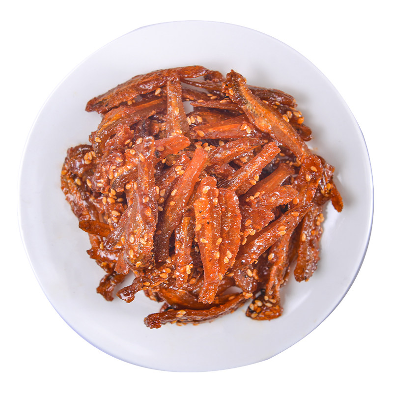 蜜汁香辣小银鱼即食银鱼仔白饭鱼小鱼干甜辣特产小吃下饭