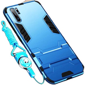 华为p30手机壳p30pro带支架P30P气囊p3o男款ELE-ALOO防摔ELETL00软壳VOG－AL00外套AL1O女P3OTLOO黑色P30pr0