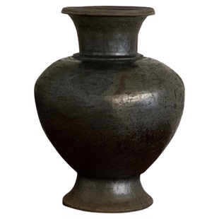 Paseo|现货 藏区黑陶 锥形花瓶花器百搭禅意手工制家居摆件花瓶