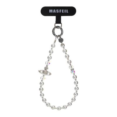 MASFEIL × 西太后水晶珍珠手机挂链挂绳短款挂链绳子适用苹果17手机壳配件包包挂件饰网红防丢简约女高级感