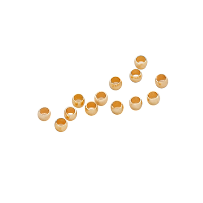 祢饰妮铜包金保色夹扁定位珠