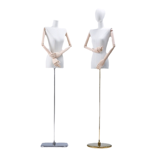 服装店模特道具女半全身女装橱窗人台衣服架子婚纱人偶模特展示架