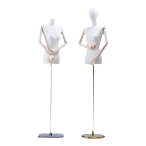 服装店模特道具女半全身女装橱窗人台衣服架子婚纱人偶模特展示架