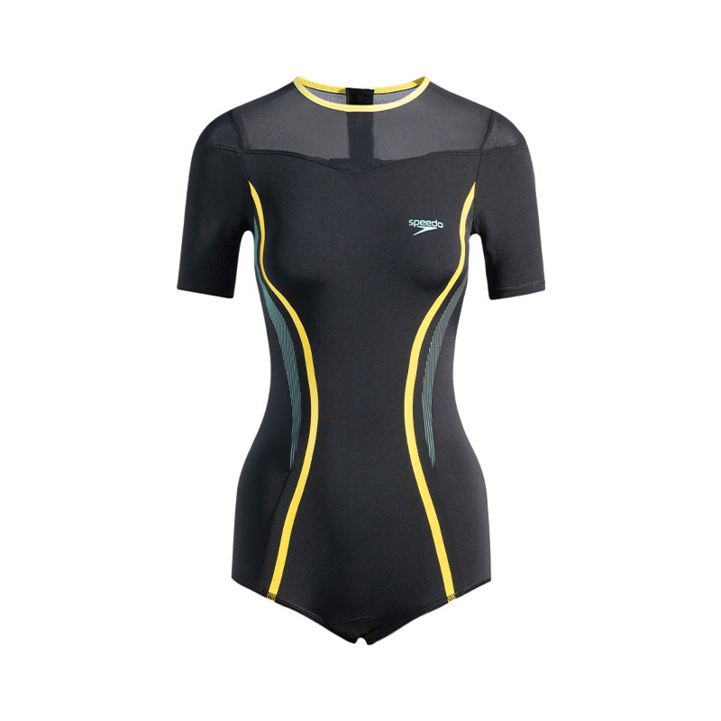 Speedo黑标6.0防晒女连体泳衣