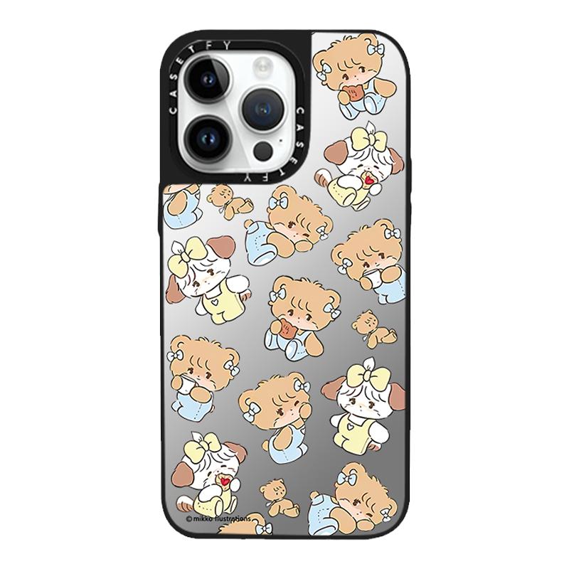 CASETi猫猫兔兔mikko萌趣全家福苹果15ProMax手机壳iPhone14pro新款13网红12por明星同款11防摔8plus卡通XR女