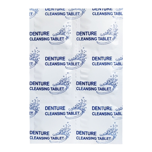 雅克菱假牙清洁片100片散装 全半口义齿泡腾片清洁剂烟渍口气