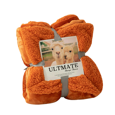 羊羔绒双层毛毯办公室午睡毯盖毯