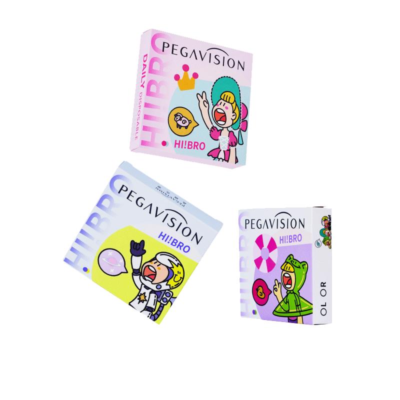 【Hi!系列】晶硕大直径显色混血三明治美瞳日抛彩色隐形眼镜10片