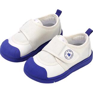 英氏童鞋女宝宝幼儿园室内鞋儿童小白鞋春季软底板鞋透气男童鞋子