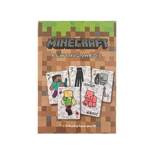 我的世界扑克牌mc游戏周边正版方块人仔纸模卡片桌游卡牌模型玩具