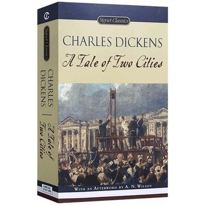 正版世界经典文学名著小说原著A Tale of Two Cities双城记查尔斯 狄更斯英文原版中学高中大学课文艰难时代远大前程雾都孤儿