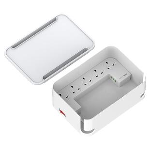 LDNIO英规桌面收纳盒插排立式接线板多口usb港版排插座多功能通用