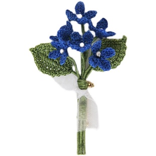 微钩手作丁香花编织材料包diy花朵胸针花束饰品创意礼物新手教程