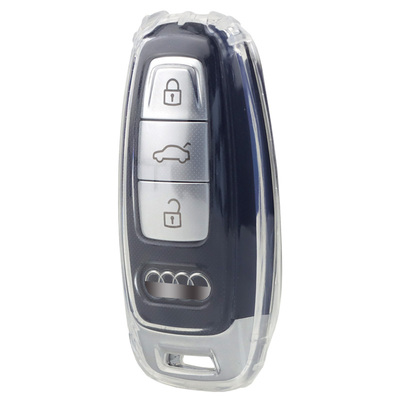 标车族奥迪车钥匙套透明tpu简约