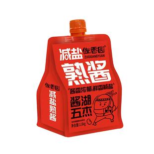 佐香园减盐熟酱1.8kg东北大酱正宗黄豆酱家用葱蘸酱菜拌面豆瓣酱
