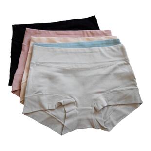 3条日系出口日本单女士纯棉内裤中腰包臀无痕全棉档大码胖mm无痕