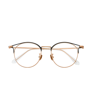 轻宝TAPOLE JOY7纯钛猫眼眼镜架镂空线条设计