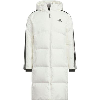 adidas阿迪达斯男子户外运动休闲保暖连帽长款羽绒服外套KC2497