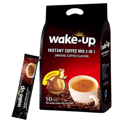 包邮 越南威拿貂鼠Wakeup三合一速溶咖啡 猫屎味咖啡 17克100条