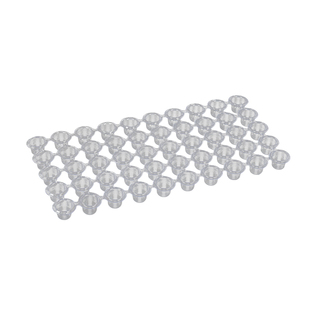 一次性纹身连体透明色料杯600个/盒纹绣可裁剪多孔塑料美妆工具