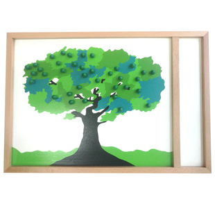 蒙氏数学教具数苹果数理逻辑蒙氏早教幼儿园儿童木质套装早教玩具