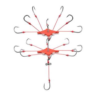 钓鱼钩万向翻板钩盘钩套装爆炸钩饵料海杆抛竿翻版八爪鱼勾防挂底