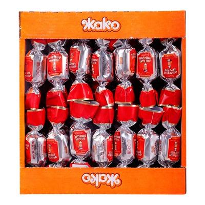 原装进口俄罗斯酒心巧克力香槟威士忌伏特加酒味巧克力圆桶型礼盒