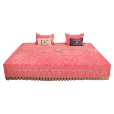 冬款加厚牛奶绒床盖单件榻榻米