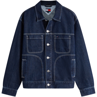 Tommy男装工装风宽松牛仔夹克
