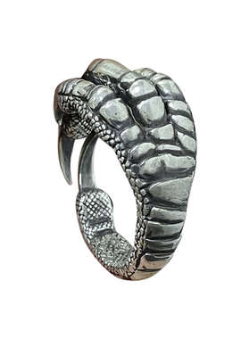 做旧复古款鹰爪戒指指环