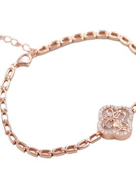 镶嵌锆石送女友生日礼物手链