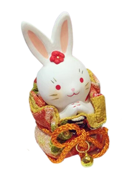 陶土摆件装饰招财兔祈愿兔