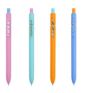 赞仕文具Yeah蛇儿款按动中性笔多巴胺配色0.5mm速干黑笔CS头双珠圆珠笔小学生书写考研刷题笔办公签字水笔