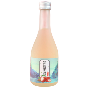 荔枝酒日式气泡酒果味酒女生微醺水果酒低度草莓蜜桃桂花果酒包邮