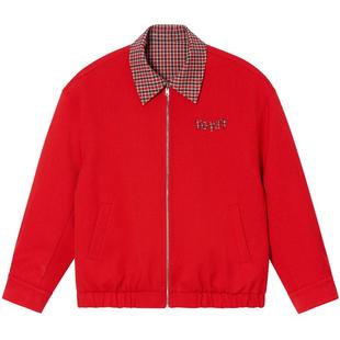 ToyzY正反两面穿格纹短外套夹克女2025冬季新款ZC35510020