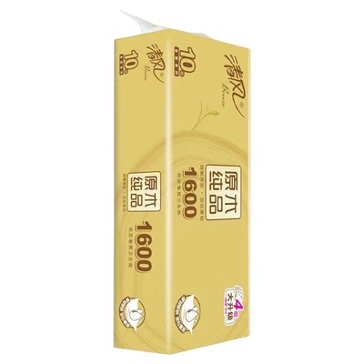 清风卷纸金装1600g/提有芯卷筒纸