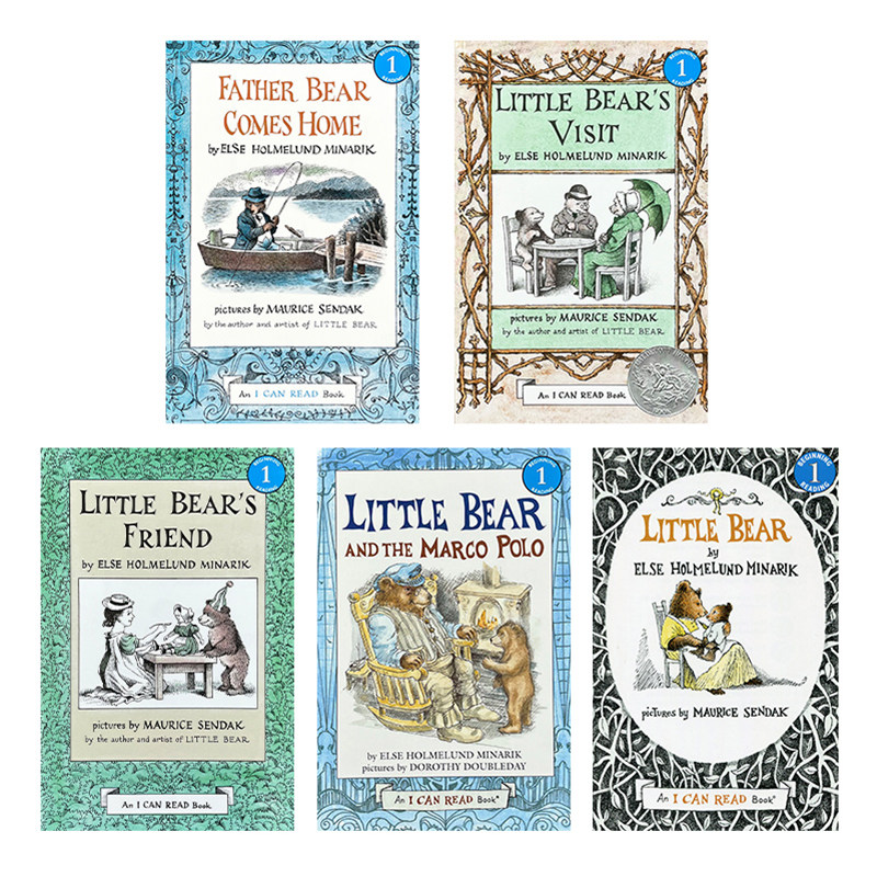 原版进口英文 Little Bear小熊系列5册汪培珽第二阶段英文原版绘本书单I Can Read level 1幼儿童