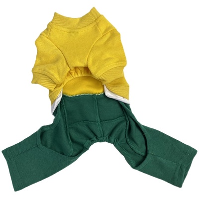 狗狗法斗四脚衣服加厚纯棉拼接