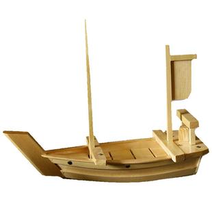 寿司船竹船木船日式刺身装饰盘网红海鲜姿造拼盘摆件竹制料理盘子