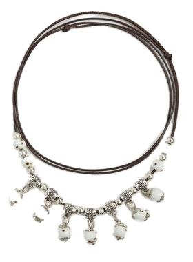 景德镇陶瓷项链古风颈链新中式学生小清新女生手工编织国风饰品