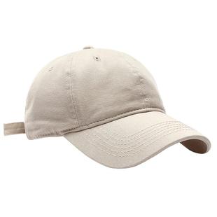 纯色鸭舌帽女棒球帽男潮宽檐显脸小加大大头围小头围小码冬季帽子